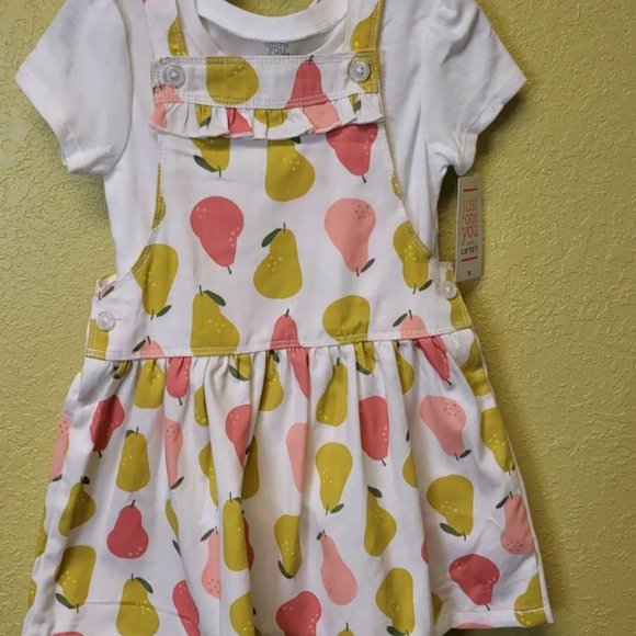 NWT Carters Pear Dress- various sizes - Picture 1 of 3
